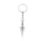 Spear Arrow Shape Silver Metal Keychain Key Chain for Car Bikes Key Ring