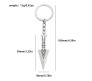 Spear Arrow Shape Silver Metal Keychain Key Chain for Car Bikes Key Ring