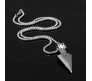 HQ Silver Spear Arrow Shape Pendant Locket with Chain Necklace Stylish Stainless Steel for Boys and Mens