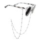 Adjustable Spectacle Eyeglass Silver Beads Chains Beaded For Sunglass Spectacles Chain String Glasses Spec Lanyard Holder Strap for Women