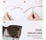 Adjustable Spectacle Pearl Eyeglass Silver Chains Beaded For Sunglass Spectacles Chain String Glasses Spec Lanyard Holder Strap for Women