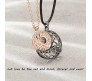 Magnetic Sun Moon Matching Couple Necklace Set 100 I love You Languages Gold Silver Pendant Chain Jewellery Boy Friend BF 2 PCs for Couples Men and Women