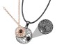 Magnetic Sun Moon Matching Couple Necklace Set 100 I love You Languages Rose Gold Black Pendant Chain Jewellery Boy Friend BF 2 PCs for Couples Men and Women