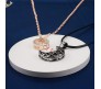 Magnetic Sun Moon Matching Couple Necklace Set 100 I love You Languages Rose Gold Black Pendant Chain Jewellery Boy Friend BF 2 PCs for Couples Men and Women