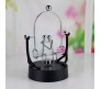 Couple Balancing Pendulum Durable Metal Perpetual Motion Science Stress Physics Metal Magnetic Gyroscope Toy Relief Luna Toy for Home Decor Showpiece Office Desktop Device Gadget Gift 