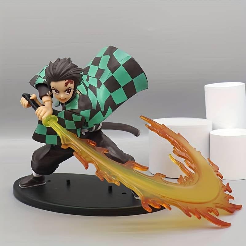 Anime Demon Slayer Tanjiro Kamado with Sword Action Figure Height 16.5 ...