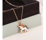 Unicorn Pendant Necklace with Gold Chain - Exquisite Unicorn Jewelry for Girls