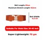 Elastic Fabric Waist Belt for Dress One Piece Stylish C-Shaped Design Stretchy Big Designer Broad Ladies Belt for Women Dresses Fancy Stretchable Brown - Free Size