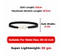 Elastic Fabric Waist Belt for Dress One Piece Stylish Pearl Design Stretchy Slim Designer Ladies Belt for Women Dresses Fancy Stretchable Black - Free Size