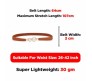 Elastic Fabric Waist Belt for Dress One Piece Stylish Pearl Design Stretchy Slim Designer Ladies Belt for Women Dresses Fancy Stretchable Brown - Free Size