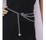 Punk Waist Chain Belt Silver Metal Multi Layer Body Chains Fancy Belly Belts Party Sexy Body Accessories Jewelry 2C for Women