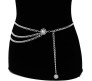 Punk Waist Chain Belt Silver Metal Multi Layer Body Chains Fancy Belly Belts Party Sexy Body Accessories Jewelry 2C for Women