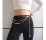 Punk Waist Chain Belt Silver Metal Multi Layer Body Chains Fancy Belly Belts Party Sexy Body Accessories Jewelry 2C for Women