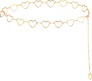 Punk Waist Chain Belt Gold Metal Heart Body Chains Fancy Belly Belts Party Sexy Body Accessories Jewelry for Women