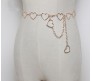 Punk Waist Chain Belt Gold Metal Heart Body Chains Fancy Belly Belts Party Sexy Body Accessories Jewelry for Women