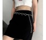 Punk Waist Chain Belt Silver Metal Heart Body Chains Fancy Belly Belts Party Sexy Body Accessories Jewelry for Women