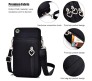 Small Crossbody Wallet Phone Space Bag for Women Mini Shoulder Handbag Wallet with Credit Card Slots Ladies Mobile Holder Pouch Gift Item Purse Black