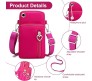 Small Crossbody Wallet Phone Space Bag for Women Mini Shoulder Handbag Wallet with Credit Card Slots Ladies Mobile Holder Pouch Gift Item Purse Pink