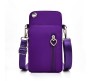 Small Crossbody Wallet Phone Space Bag for Women Mini Shoulder Handbag Wallet with Credit Card Slots Ladies Mobile Holder Pouch Gift Item Purse Purple