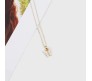 Gold Chain Plated White Butterfly Pendant Necklace for Women and Girls