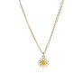 Fashion Daisy Pendant Necklace for Women and Girls, White Colour Flower Small Small Charm Pendant Gold Plated Chain Necklace S1