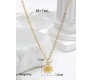 Fashion Daisy Pendant Necklace for Women and Girls, White Colour Flower Small Small Charm Pendant Gold Plated Chain Necklace S1