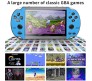 Updated 4.3" inch X7 Video Game Console Handheld Gaming Players Pocket Consoles Double Rocker 8GB Memory Built in 10000 Games for Kids Blue Boys Girls Men Women Children