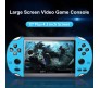 Updated 4.3" inch X7 Video Game Console Handheld Gaming Players Pocket Consoles Double Rocker 8GB Memory Built in 10000 Games for Kids Blue Boys Girls Men Women Children