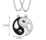 Yin Yang Pendant Interlocking Love Necklaces for Couples Heart Pendant Best Friend Necklace for Women Jewelry Gift for Him and Her BFF Gifts Combo Friendship Pendants