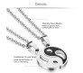 Yin Yang Pendant Interlocking Love Necklaces for Couples Heart Pendant Best Friend Necklace for Women Jewelry Gift for Him and Her BFF Gifts Combo Friendship Pendants