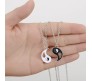 Yin Yang Pendant Interlocking Love Necklaces for Couples Heart Pendant Best Friend Necklace for Women Jewelry Gift for Him and Her BFF Gifts Combo Friendship Pendants