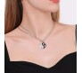 Yin Yang Pendant Interlocking Love Necklaces for Couples Heart Pendant Best Friend Necklace for Women Jewelry Gift for Him and Her BFF Gifts Combo Friendship Pendants