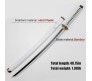 Anime One Piece Cosplay 104 cm Zoro Wooden Sword Wado Ichimonji Life Size Replica Katana Bamboo Wood Perfect for Gift Merchandise Collectibles W1