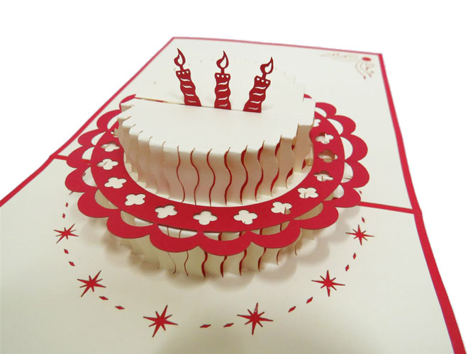 3D Happy Birthday Cake Laser Cut Specially Imported from UK