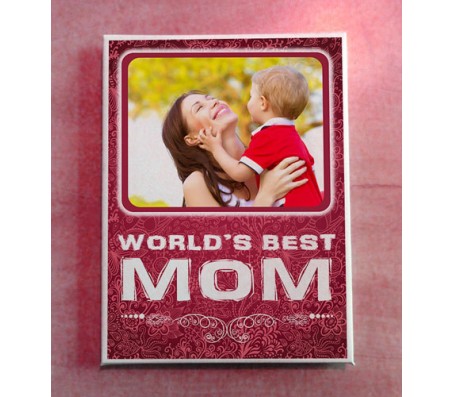 Personalized World's Best Mom Canvas