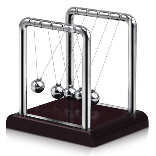 Square Style Newton's Cradle Steel Balance Ball Physics / Science Fun Small