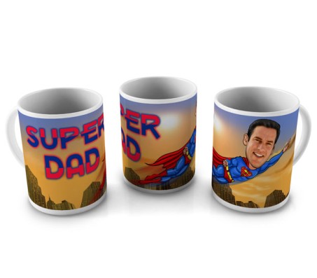 Personalized SUPER DAD Mug