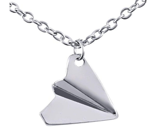 Excellent Fashion Silver One Direction Paper Airplane Necklace