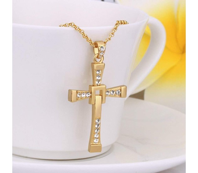 18k Rose Gold Plated Cross Series Pendant Necklace with Box | Lazada PH
