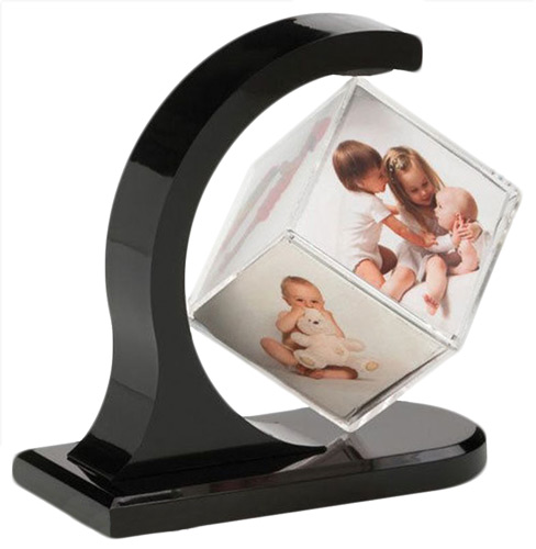 magic cube rotating photo frame